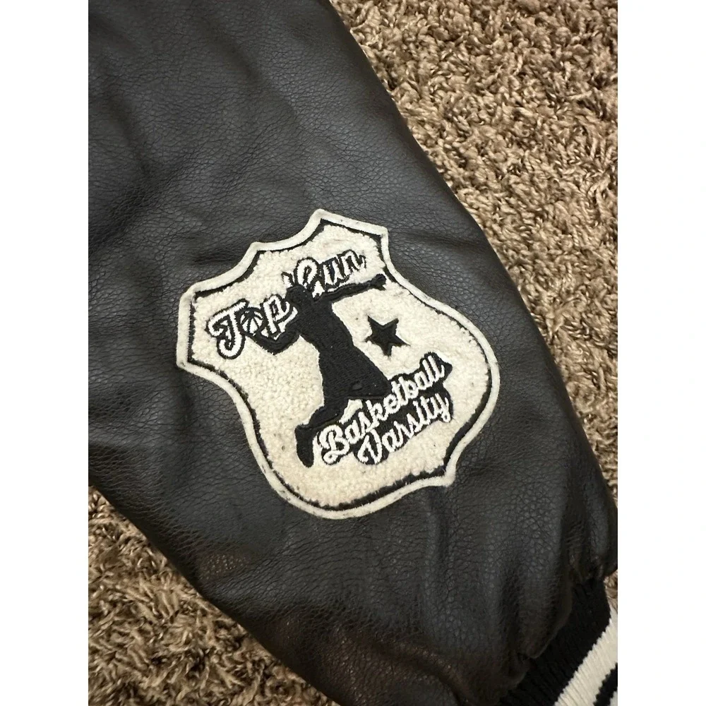 Rare TOP GUN Men's The Flying Legend Black And White Jacket Size US XL